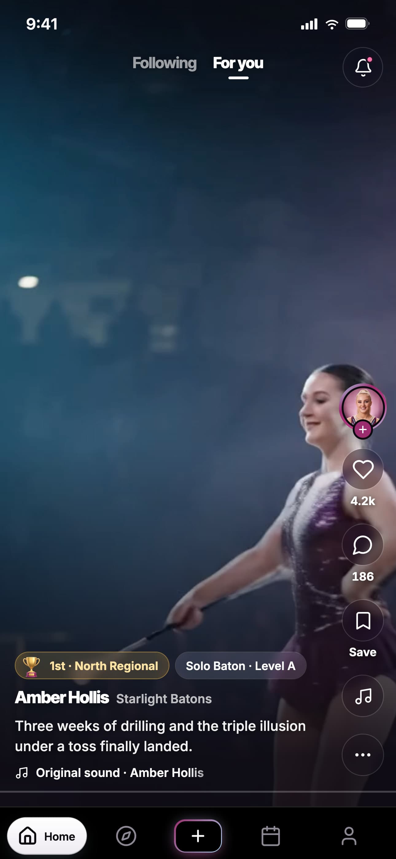 The For you feed in the twirlr app